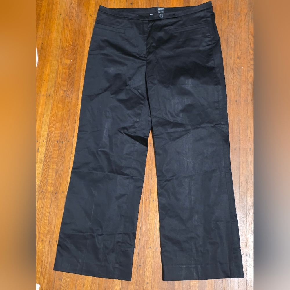 Esprit Collection Black Cotton Spandex Blend Ankle Trouser Pants Size 10